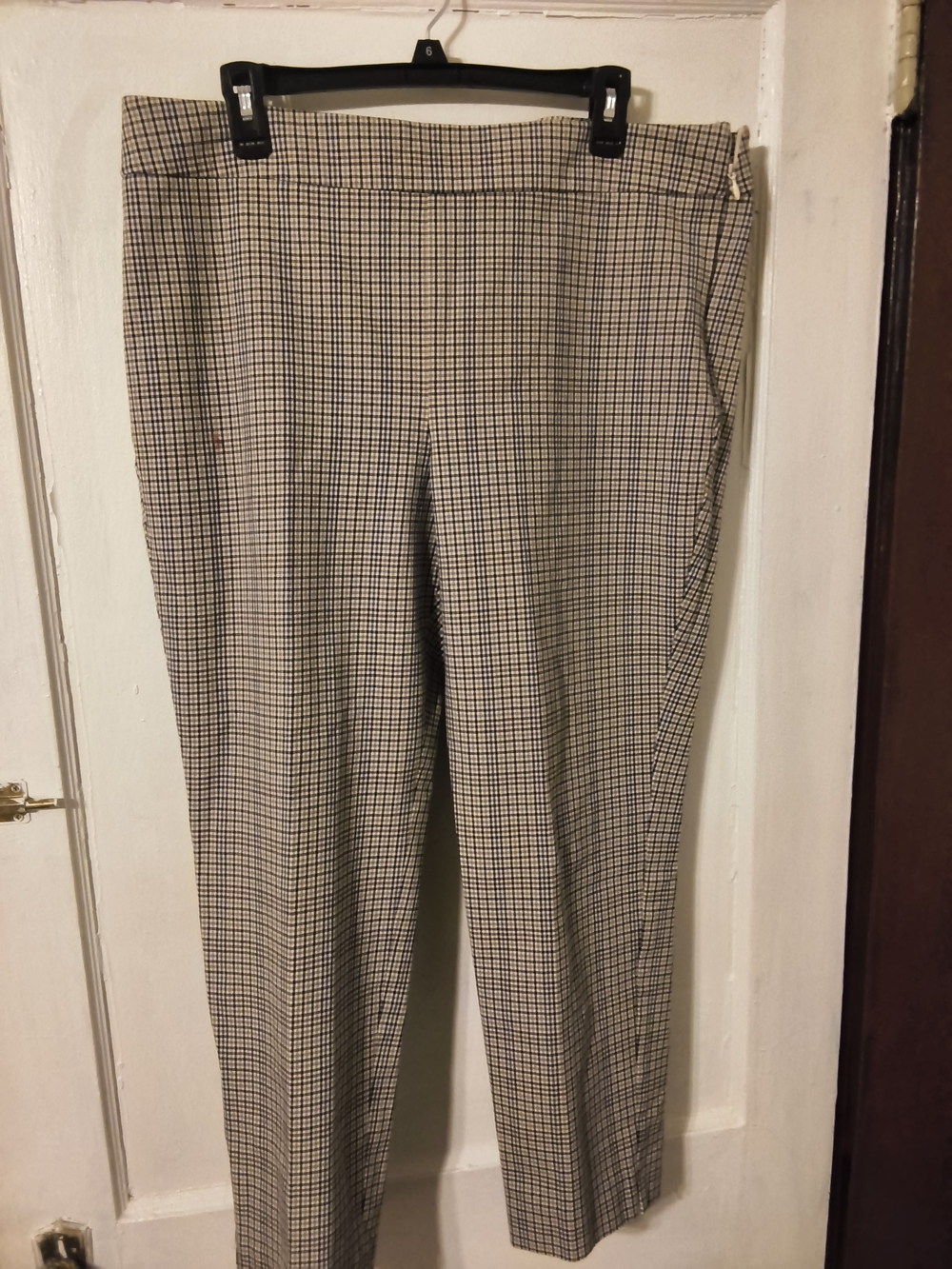 Women's Classic Gray Check Dress Pants